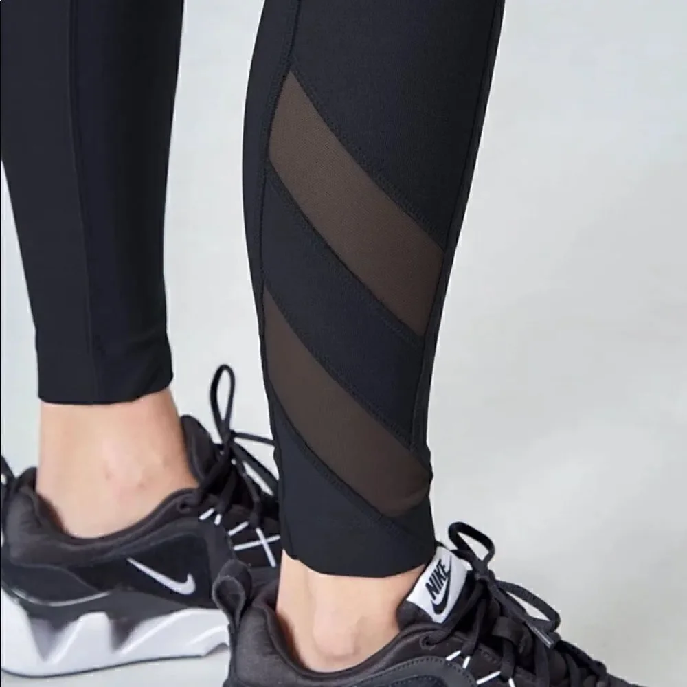 MONDETTA Women Ladies Active Workout Leisure Leggings w/ Mesh pockets - Black - Picture 9 of 16